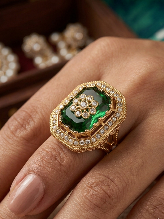 The Emerald Archduke Statement Ring