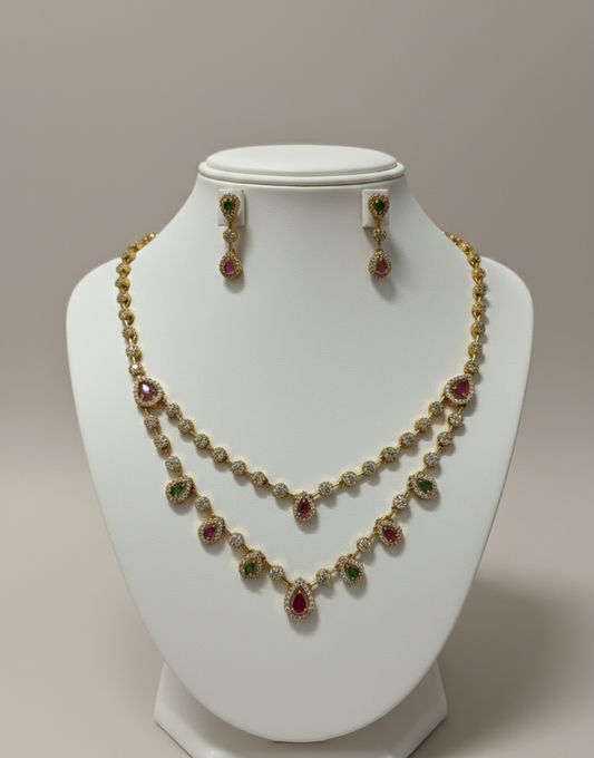 Rani Varnika Layered Necklace Set