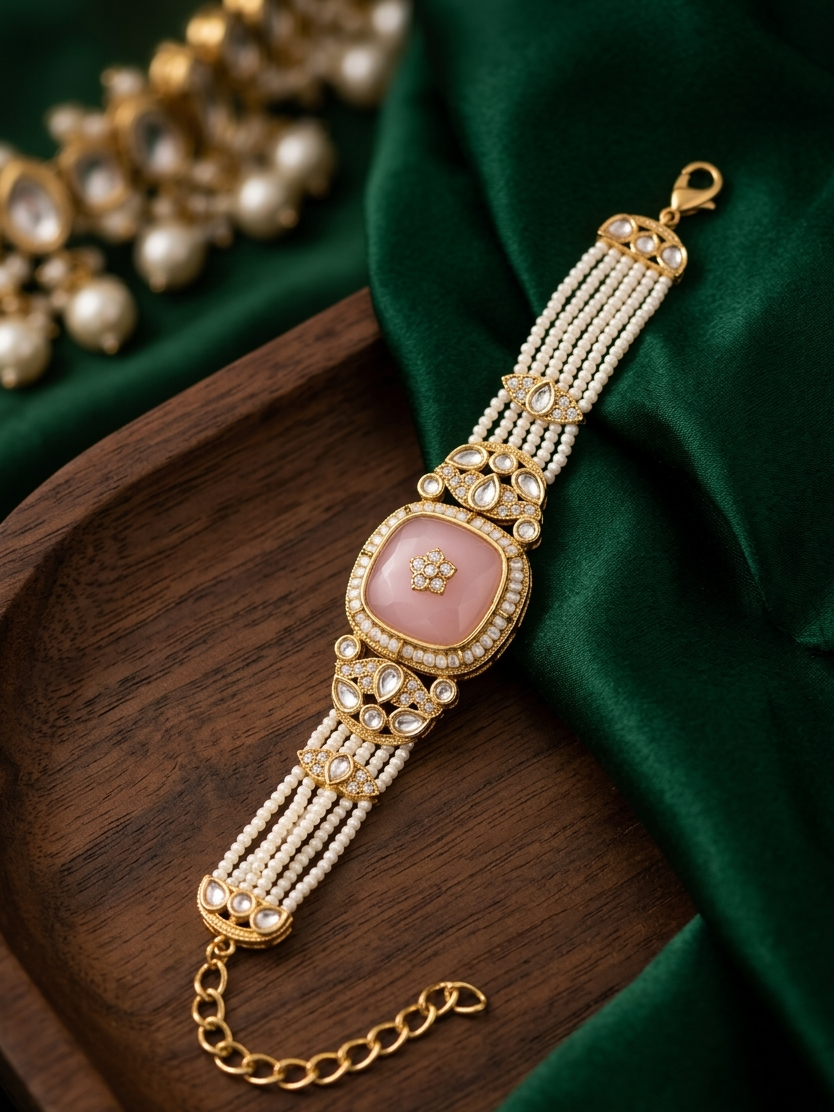 The Gulabi Grace Pearl Bracelet