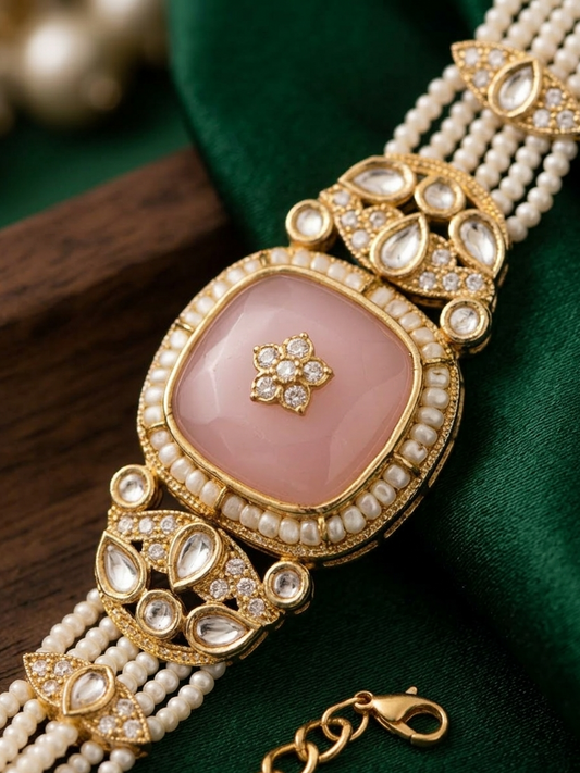 The Gulabi Grace Pearl Bracelet