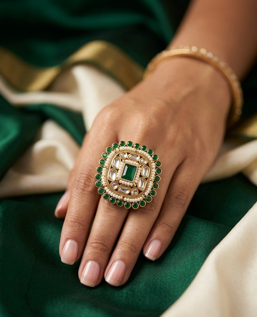 The Emerald Statement Ring