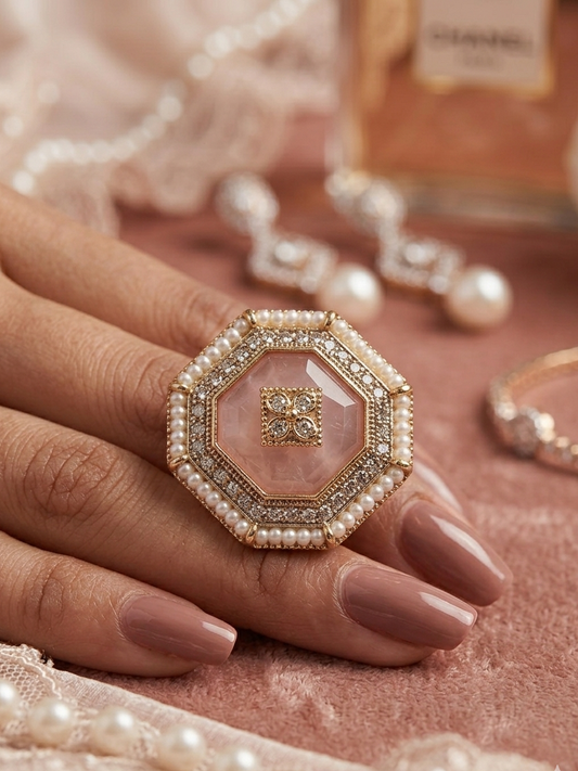 The Rose Imperial Octagon Cocktail Ring