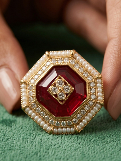 The Ruby Royalty Octagon Ring
