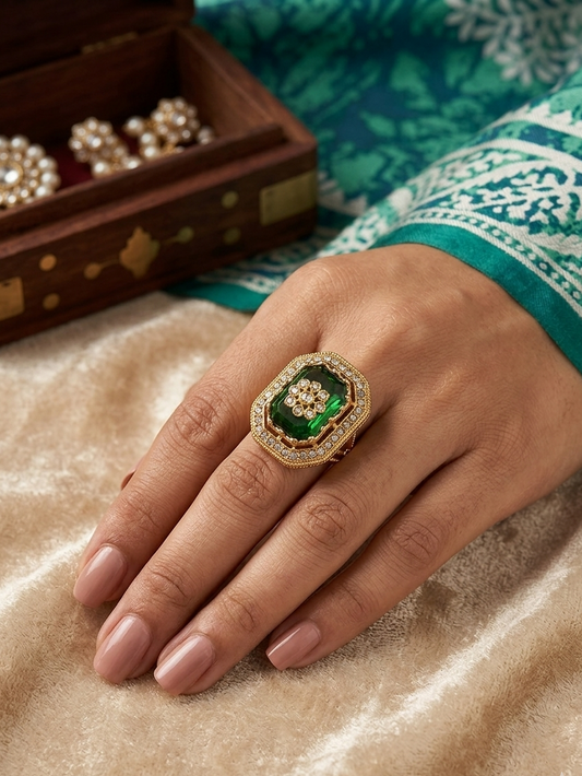 The Emerald Archduke Statement Ring