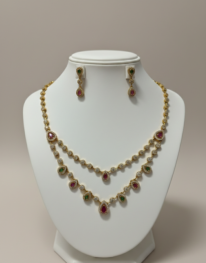 Rani Varnika Layered Necklace Set