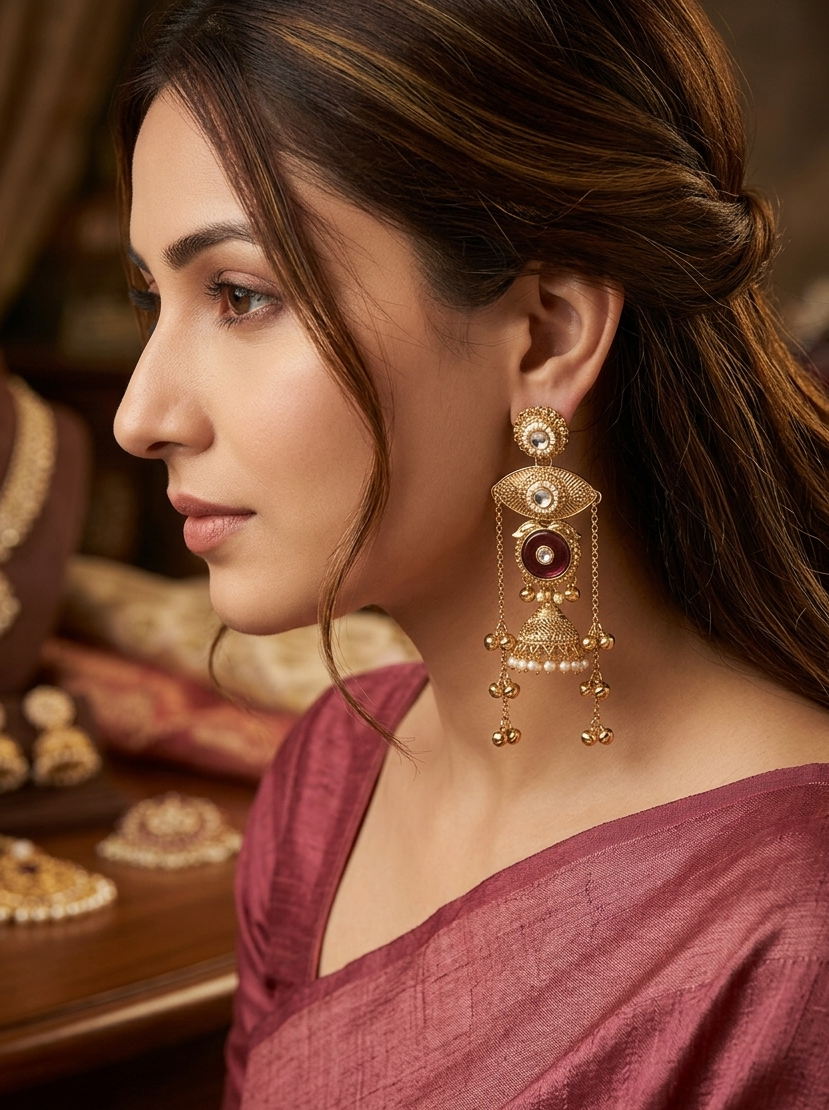 The Empress Bloom Jhumka