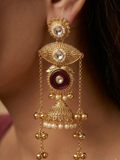 The Empress Bloom Jhumka