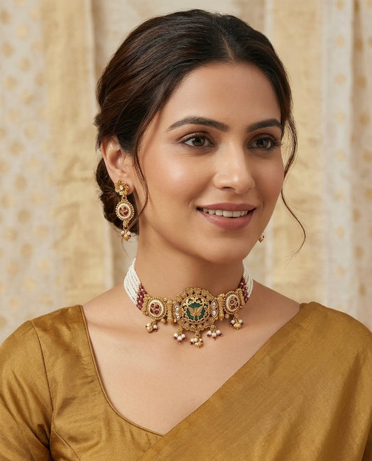The Titli-e-Khaas Pearl Choker Set