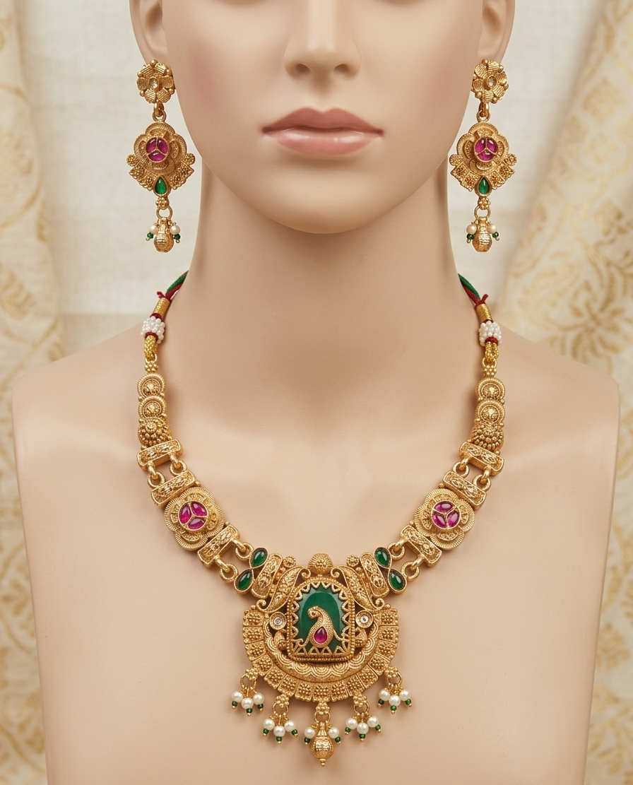 The Mayura Heritage Necklace Set
