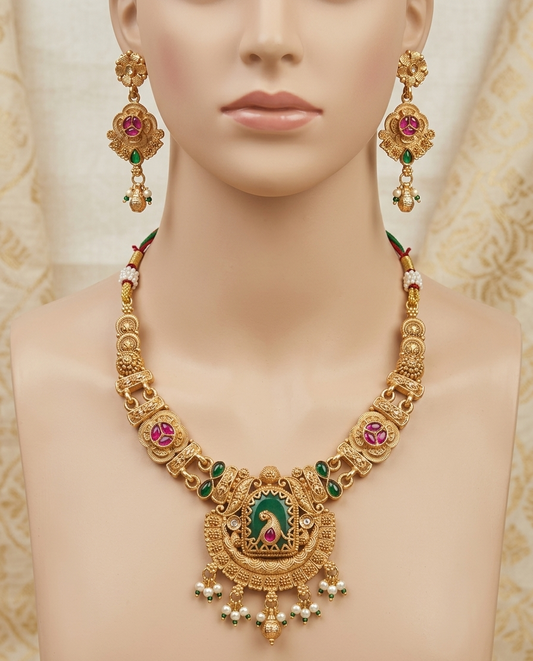 The Mayura Heritage Necklace Set