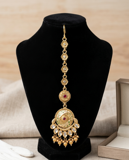 The Viraat Meenakari Maang Tikka