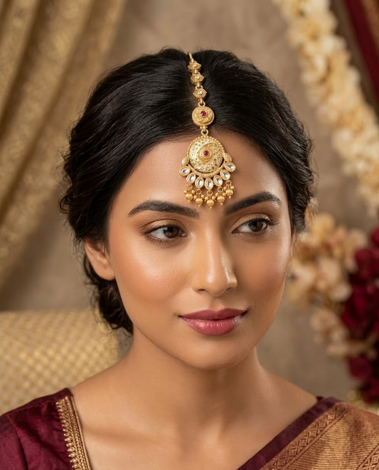 The Viraat Meenakari Maang Tikka