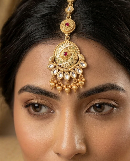 The Viraat Meenakari Maang Tikka