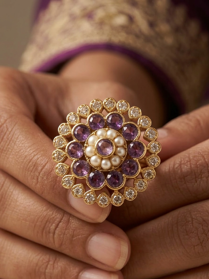 Lavender Bloom Ring