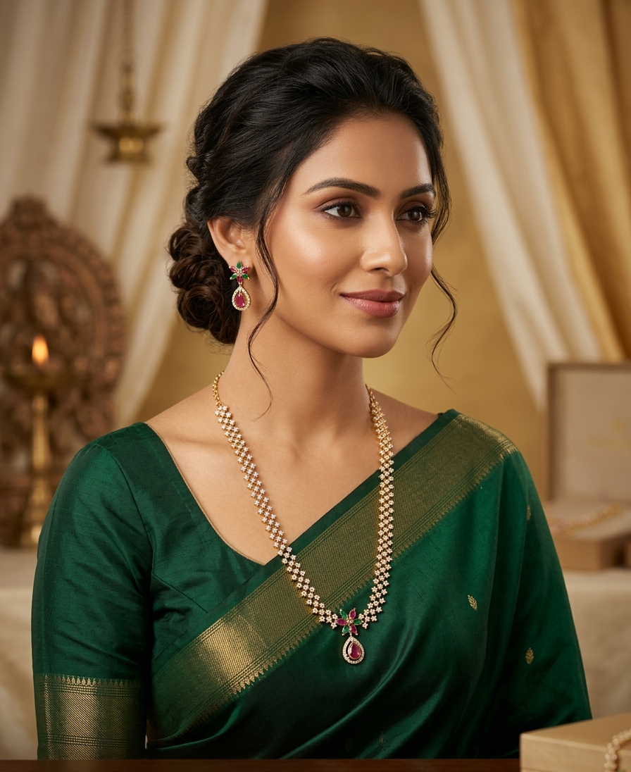 Regal Harmony Long Necklace Set
