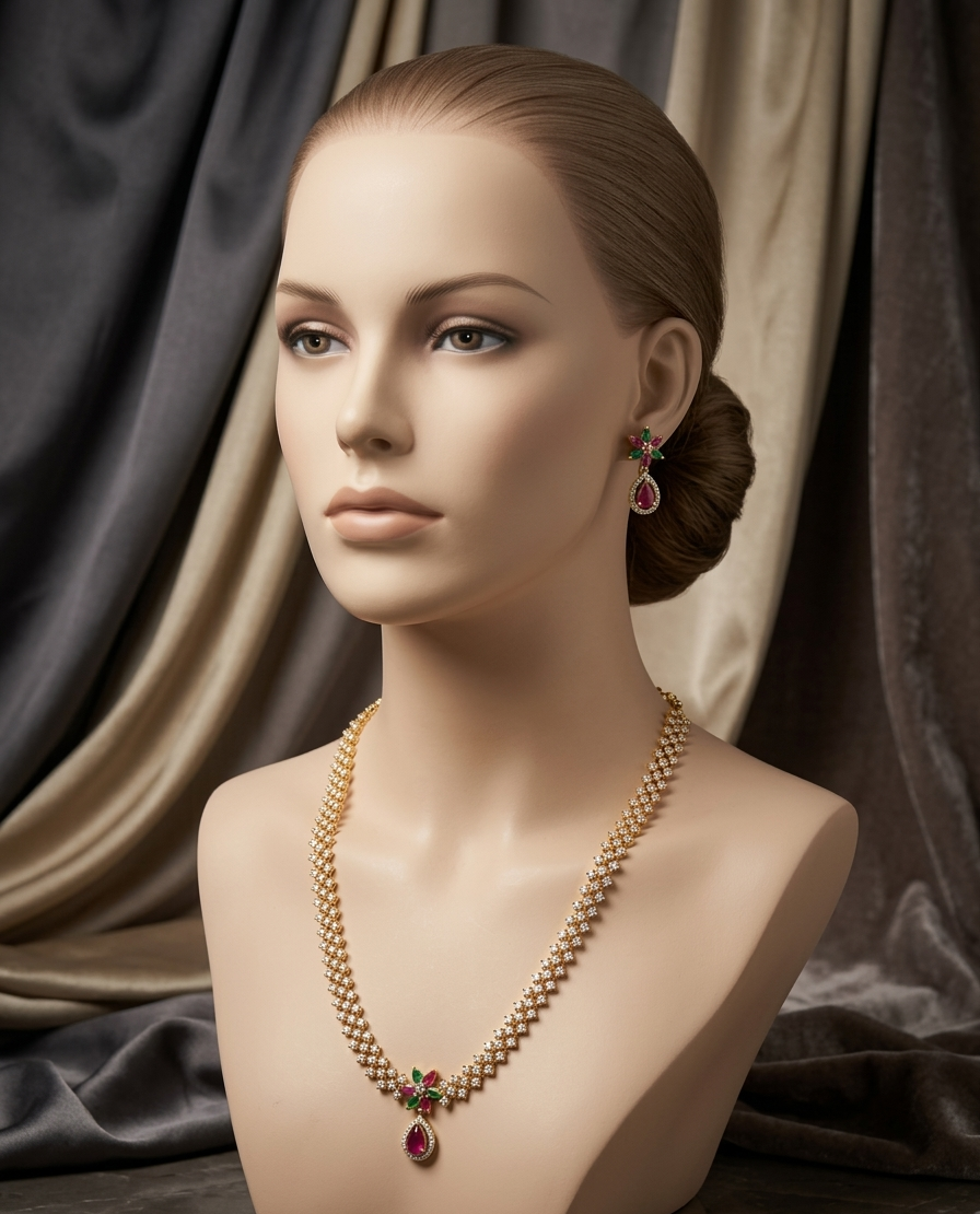Regal Harmony Long Necklace Set