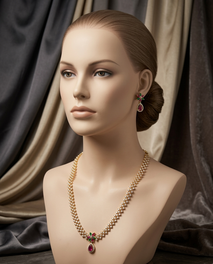 Regal Harmony Long Necklace Set